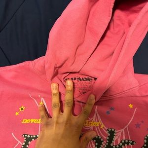 pink spider hoodie